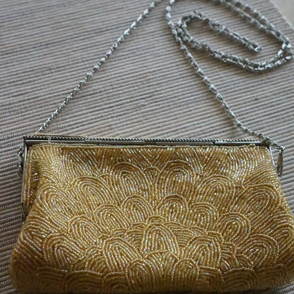 Beaded Mini bag on a chain
